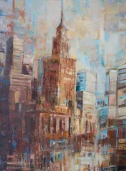 Dariusz Piekut, Pałac ( Warszawa), akryl, płótno
