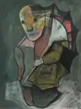 Stasys Eidrigevičius, Postać, 1998, 1998, pastel, papier