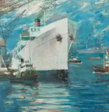 Marian Mokwa, S/s "Lech", ok. 1949