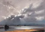 Borys Michalik, Pejzaż, pastel, papier