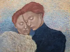 Katarzyna Kołtan, Gemini, 2025, 2025, tempera żółtkowa, płyta