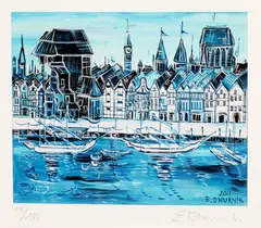 Edward Dwurnik, Gdańsk, inkografia, papier