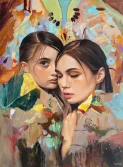 Thoughts, 2021 by Monika Wyrwicka, 2021, olej, płótno, sold Feb 2026