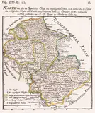 Daniel Friedrich Sotzmann, Karte von den im Oppelschen Creise neu angelgten Oertern…, Mapa okolic Opola, wyd. J. F. Unger, 1791 drzeworyt kolorowany w epoce, 15