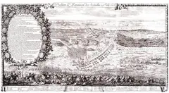 Erik J. Dahlberg, Praelium ad Warsauiam dies Secundus…, Drugi dzień bitwy o Warszawę podczas wojny polsko-szwedzkiej, 29.07.1656, Norymberga 1696 miedzioryt, akwaforta, 29