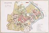 Tadeusz Mostowski, Pianta di Cracovia, Plan Wolnego Miasta Krakowa w obrębie okopów, wyd. Giuseppe Carini, Florencja, 1831 miedzioryt kolorowany, 34