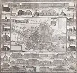 Abriss der königlichen preussischen Residentz-Stadt Berlin by Johann Wilhelm Schleuen Johann David, Plan i widoki Berlina, 1747 miedzioryt, sold Jan 2026