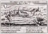Daniel Meisner, Biecz in Polen, Widok Biecza pochodzący z „Thesaurus Philo-Politicus…“, Eberhard Kieser, Frankfurt nad Menem, 1623 miedzioryt, 10