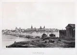 Warszawa by Maksymilian Fajans, Widok Warszawy, wyd. Lit. M. Fajans w Warszawie, poł. XIX w. litografia tonowana, sold Jan 2026
