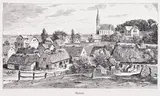 Hans Bartels, Misdroy, Widok Międzyzdrojów, Stuttgart, ok. 1880 drzeworyt, wym. widoku 10