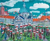 Edward Dwurnik, Święto Niepodległości - 11 listopada, Warszawa Nowe Miasto, 2010 r.