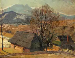 Michał Stańko, Giewont, 1954 r., 1954, olej, płyta