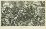 Czesław Słania, Grunwald, 1951–1956 r., wg. Jan Matejko, Bitwa pod Grunwaldem, miedzioryt, papier, 13