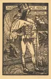 Władysław Skoczylas, Janosika imię nigdy nie zaginie, 1914 r., 1914, drzeworyt rylcem, papier, 21