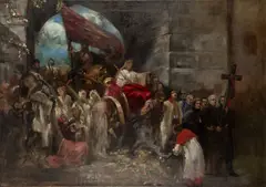 Stanisław Batowski-Kaczor, Alegoria odrodzenia Polski, 1919 r., 1919, olej, płótno, 92