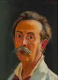Wlastimil Hofman, Autoportret, 1929 r., 1929, olej, deska, 31