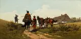 Wladislaw Szerner, Patrol, olej, deska