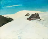 Iwan Friedrich, Widok na Śnieżkę, olej, płótno