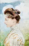 Jacek Malczewski, Portret Michaliny Janoszanki, 1906, 1906, olej, deska