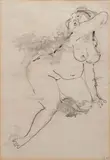Adam Smolana, Akt, 1970, 1970, tusz, papier