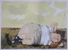 Jerzy Duda-Gracz, Babie lato, litografia, papier, 59