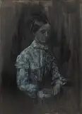 Lena Achtelik, Effigies (zieleń Scheelego), 2022, 2022, olej, płótno