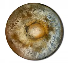 Rhythms - Quartz Crystal with Iron Oxide, 2025 by Martyna Łuszczyńska, 2025, olej, płótno, sold Nov 2025