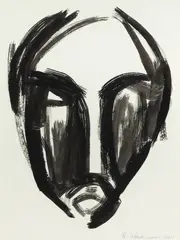 Magdalena Abakanowicz, Bez tytułu, 2001, 2001, tusz, akwarela, papier, 29