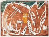 Zdzisław Nitka, Wilczek-dzień, 1998, 1998, drzeworyt, papier