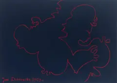 Jan Dobkowski, Bez tytułu, 1993, 1993, pastel, papier