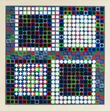 Victor Vasarely, Bez tytułu, serigrafia, papier