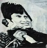 The Krasnals, Ambulans. Chłopiec z lalką z cyklu Jews, 2016, 2016, olej, papier
