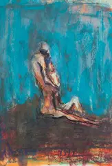 Alicja Wahl, Para, 1992, 1992, gwasz, pastel, papier