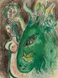 Marc Chagall, Raj (z zielonym osłem), 1960