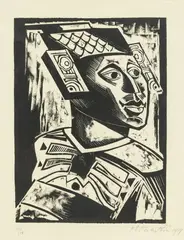 Bez tytułu, 1919 by Max Pechstein, 1919, akwaforta, papier, sold Nov 2025