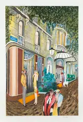 Ramon Dilley, Paris – Avenue Montaigne, 1990, 1990, litografia, papier BFK Rives, 66