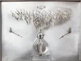 Barbara Pniewska, Bez tytułu, technika własna, relief, blacha, sklejka
