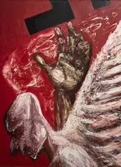 Ryszard Woźniak, Anioł, 1985, 1985, olej, płótno