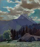 Leszek Stańko, Góry, pastel, papier, 37