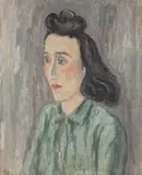 Dawid J. Kirszenbaum, Portret kobiety, 1941 r., 1941, olej, płótno