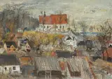 Włodzimierz Zakrzewski, Kazimierz, 1987 r., 1987, olej, płótno