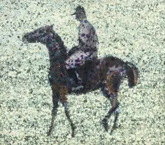Eugeniusz Małkowski, Dżokej, 1988 r., 1988, olej, płyta
