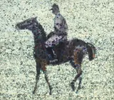 Eugeniusz Małkowski, Dżokej, 1988 r., 1988, olej, płyta