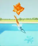 Kasia Domanska, Splash, 2024, 2024, olej, płótno