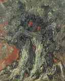 Tadeusz Fuss-Kaden, Kompozycja abstrakcyjna, olej, płótno