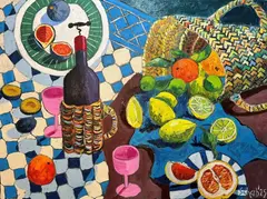 Dawid Schab, Sangria, 2025, 2025, olej, płótno