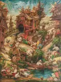 Włodzimierz Szpinger, Antropolis, olej, płótno