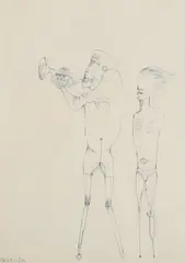 Bez tytułu, 1959 by Zdzisław Beksiński, 1959, sold Sep 2025