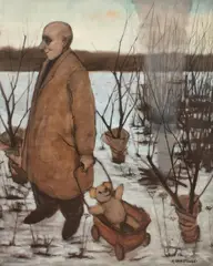 Andrzej Umiastowski, Bez tytułu, olej, płótno