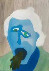 Martyna Czech, Tadziu, z cyklu Gatunek wymarły, 2016, 2016, akryl, olej, płótno